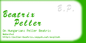 beatrix peller business card